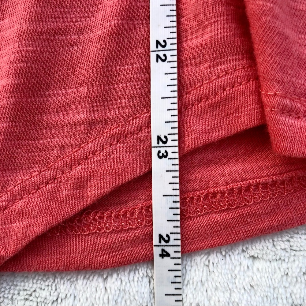 Tee Shirt Social Standard by Sanctuary Dylan Scoop Neck short Sleeve Coral XXL - Picture 3 of 7